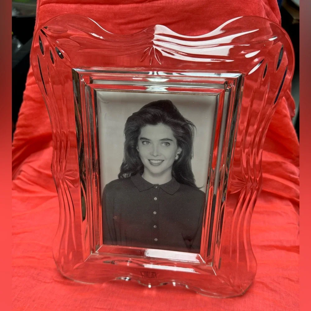 5x7 Illusion Calypso Glass Frame w/ original box 24% full lead hand cut crystal